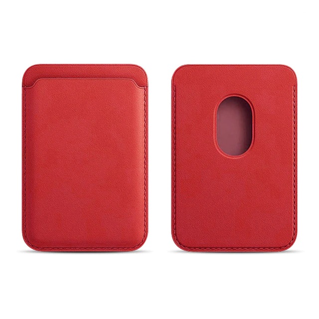 Leather Wallet Case Red