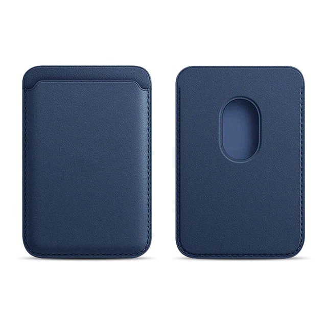 Leather Wallet Case Navy Blue