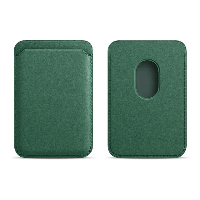 Leather Wallet Case Green